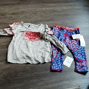 BCBG girls 18M cut-out shoulder blouse